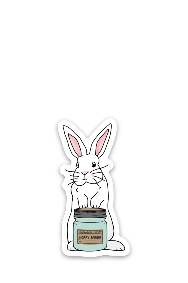 sticker HOPPY SPRING BUNNY