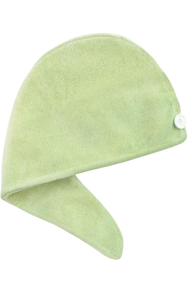 microfiber hair turban GREEN