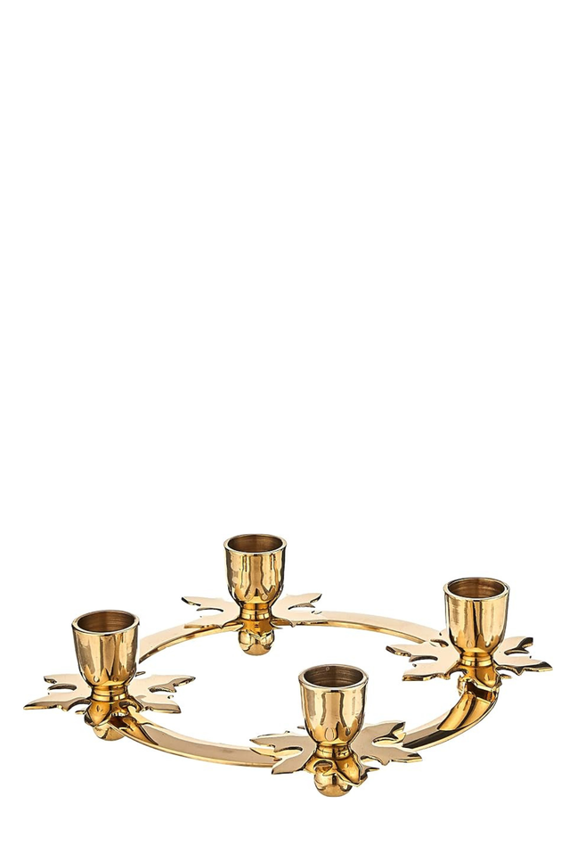 advent wreath BRASS SNOWFLAKE