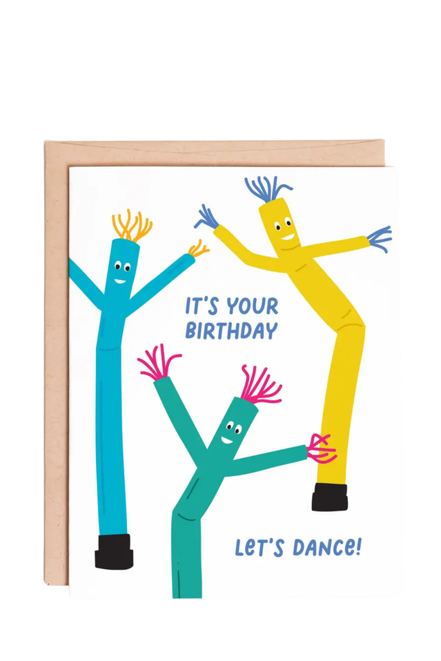 graphic anthology card BIRTHDAY LET'S DANCE
