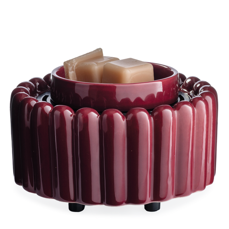 wax warmer BURGUNDY RIDGES