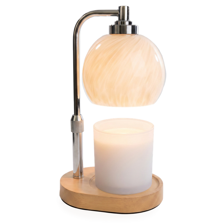 candle warmer LAMP SWIRL BLOWN GLASS