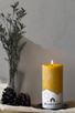 beeswax pillar 6" RAW