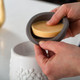 wax warmer FLIP DISH BLACK DIPPED
