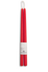 beeswax tapers 16" RED