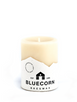 beeswax pillar 4" IVORY
