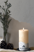 beeswax pillar 6" IVORY