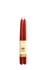 beeswax tapers 12" RED BD