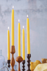 beeswax tapers 12" TEAL BD