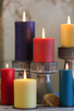 beeswax pillar 6" TEAL BD