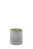 candle holder WHITE GLASS