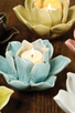 tea light holder LOTUS PINK