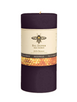 beeswax pillar 6" EGGPLANT BD