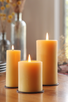 beeswax pillar 3.5" NATURAL BD