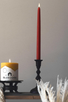 beeswax tapers 8" BURGUNDY
