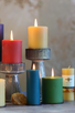 beeswax pillar 2 x 4.75 BLACK BD