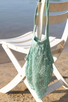 string bag LONG WASHED BLUE