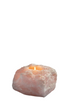 crystal tea light holder ROSE QUARTZ