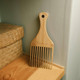 wide tooth hair pick BAMBOO