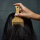 wide tooth hair pick BAMBOO
