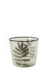 candle holder ENAMELED LEAF