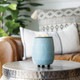 wax warmer FLIP DISH BLUE HERRINGBONE