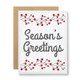 seedy card SEASON'S GREETINGS