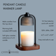 candle warmer BLACK PENDANT