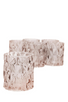 candle holder MULTIFACETED BLUSH PINK