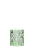 candle holder MULTIFACETED MINT GREEN