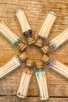 glass vial matches BROWN 20ct