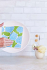 reusable cloths BLUE HYDRANGEA
