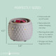wax warmer FAN BEADED SLATE