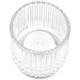 candle holder RIBBED GLASS CLEAR