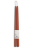 beeswax tapers 16" TERRACOTTA