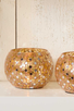 candle holder AMBER MOSAIC