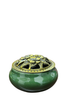 incense burner GREEN CERAMIC INCENSE BURNER BOWL