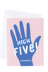 graphic anthology card HIGH FIVE