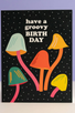 graphic anthology card GROOVY BIRTHDAY