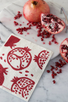 swedish dishcloth POMEGRANATE