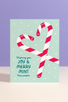 graphic anthology card JOY & MERRY MINT