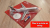 Premier Portfolio Emirates Flying Plane 21cm long