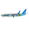 JC Wings Boeing 737-800 Garuda Indonesia Pokemon PK-GMU Flaps Down With Stand Scale 1/200  SA2064A