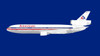Inflight 200 Models  American Airlines Polished Douglas DC10-10 N912WA With Stand Scale 1/200 IF101AA0725P