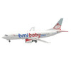 Inflight 200 Bmibaby Boeing 737-3Q8 G-TOYI With Stand Scale 1/200 IF733WW0625
