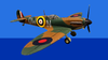 Hobbymaster Spitfire Mk I Diecast Model RAF No.610 Sqn, John Ellis, RAF Biggin Hill, England, Battle of Britain, 1940 Scale 1/48 HA7801