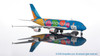 Gemini 200 1/200 Emirates Airline Airbus A380-800 “Be Part of the Magic” G2UAE1409—detailed diecast Expo livery widebody model.