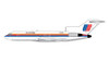 Classic United Airlines Boeing 727-100 in 1:400 scale, depicting historic registration N7001U.