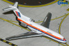 Classic United Airlines Boeing 727-100 in 1:400 scale, depicting historic registration N7001U.