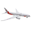 A finely detailed Phoenix 1/400 scale diecast model of the Japan Airlines Boeing 787-8 Dreamliner, registration JA837J.